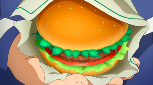Hamburger Burger Anime Brain Food Kawaii' Men's Long T-Shirt | Spreadshirt
