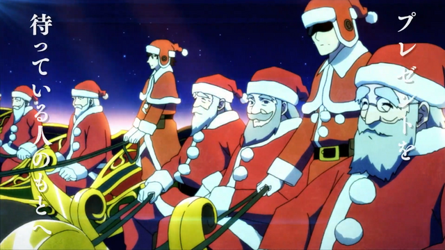 A team of Santas prepares to deliver presents on Christmas Eve in Santa Company: The Secret of Christmas.