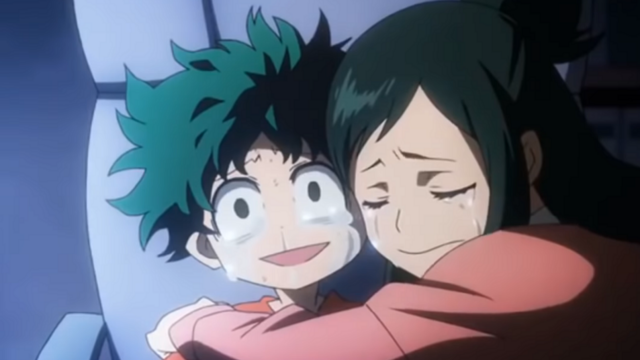 izuku and inko in my hero academia