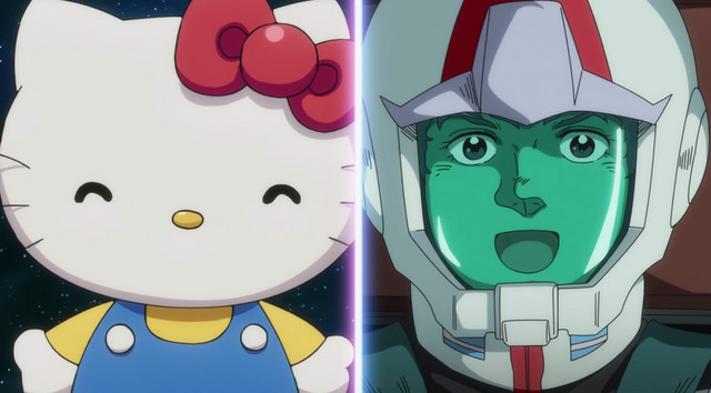 Gundam vs. Hello Kitty