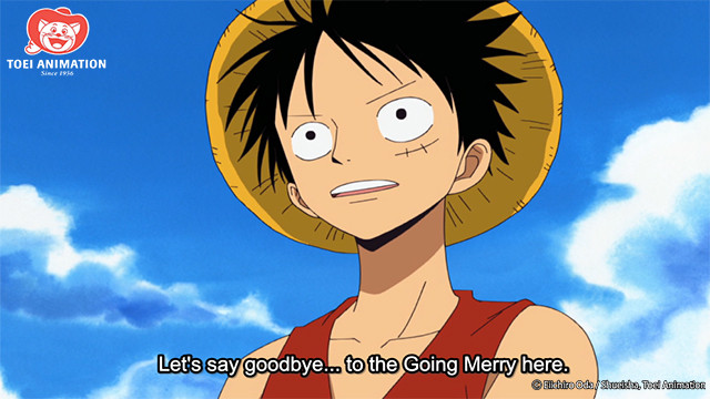 Luffy Says Goodbye to the Going Merry