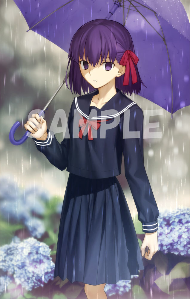 Sakura in school uniform acrylic panel