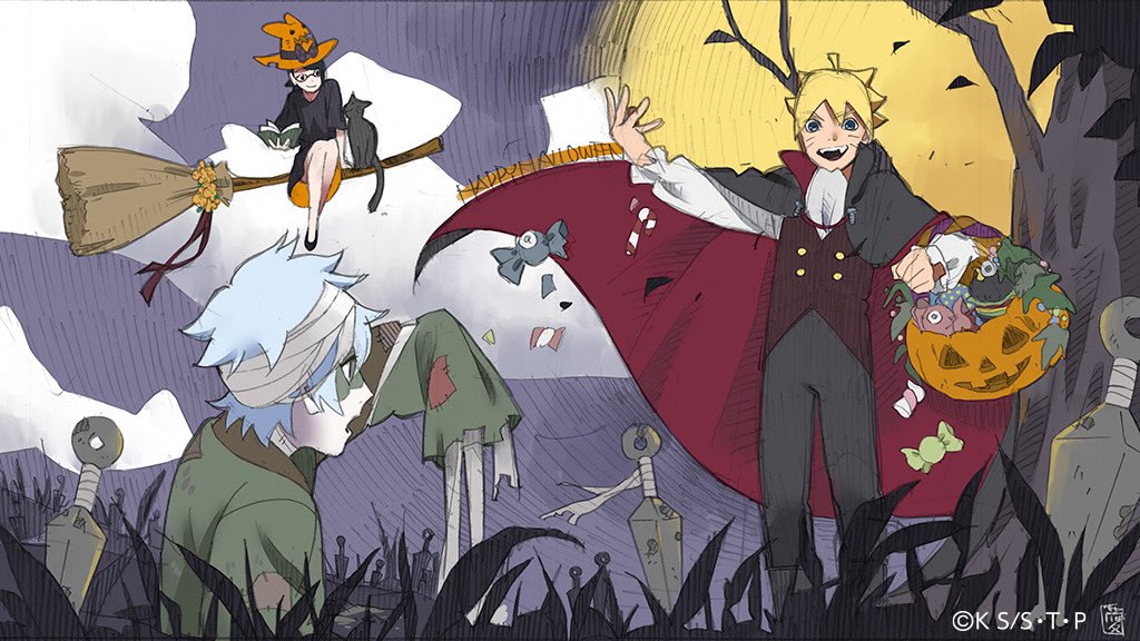 Boruto: Naruto Next Generations Official Halloween Art